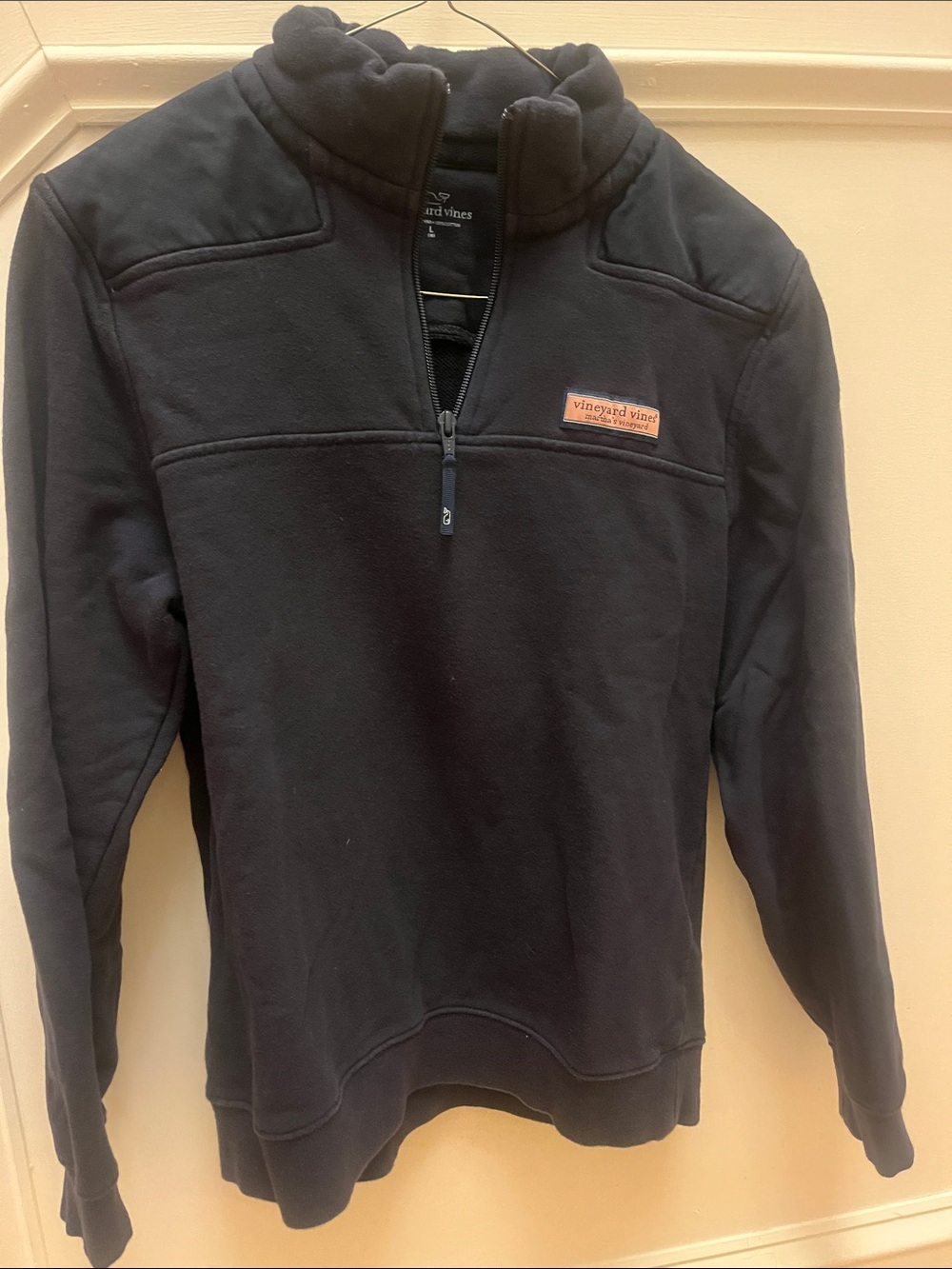 Vineyard Vines Black Quarter-Zip Pullover Sweater
